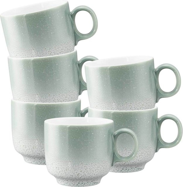 Seltmann Weiden Cappuccinotasse Sento Home aus Keramik, Grün, 300 ml - Bild 1