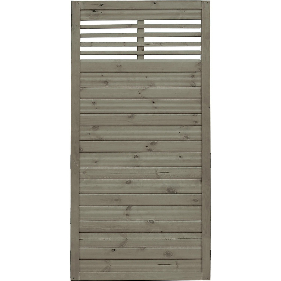 Sichtschutzzaun Element Nicea von Andrewex aus Kiefernholz in Grau, 3-fach lasiert, H: 180 cm x B: 90 cm - Bild 2