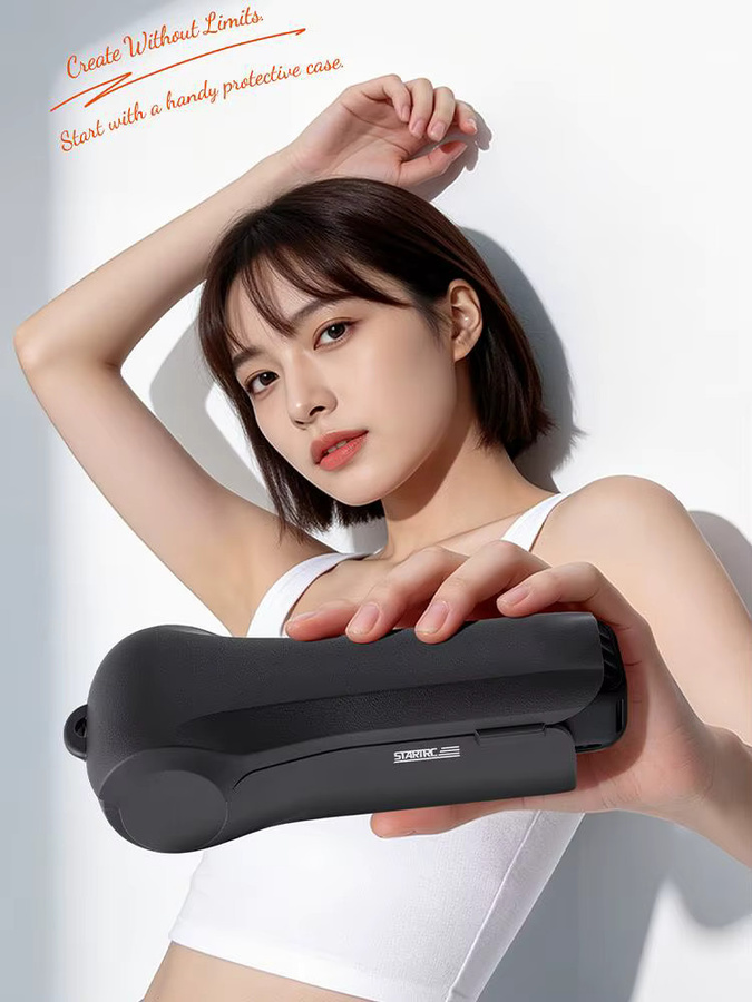 Harte Schutzhülle für DJI Osmo Pocket 4 in Schwarz mit Displayschutz und Schnellverschluss-Klappdesign - Bild 6