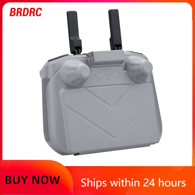 BRDRC Sonnenhaube für DJI RC 2 Fernbedienungen, inklusive Joysticks-Schutz und Bildschirmschutz, Farbe: Grau, passend für DJI Mini 4 Pro, Air 3 und NEO - Bild 1