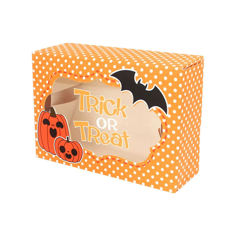 3er Set Halloween Geschenkboxen aus Papier in verschiedenen Designs, mehrfarbig, rechteckig - Bild 4