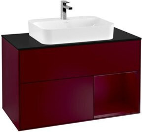 V&B Finion Waschtischunterschrank mit LED-Beleuchtung, Wandmontage, Breite: 100 cm - Bild 1