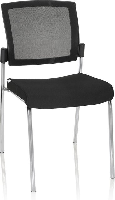 hjh OFFICE Vierfußstuhl K9 V aus Stoff und Netzstoff in modernem Design - Bild 1
