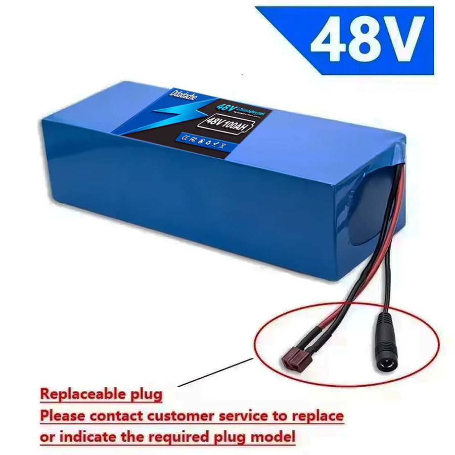 48V 100Ah 13S5P 18650 Lithium-Ionen-Akku mit intelligentem BMS-Schutzboard in Blau für E-Bike und E-Roller Motoren (250W-1000W) - Bild 4