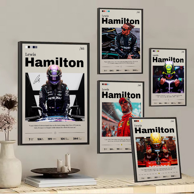 Pop Sports F1 Legend Racing Poster ungerahmter Wandkunstdruck in Multicolour - Bild 1