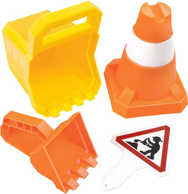 Hape Sandspielzeug-Set Baustelle 4-teiliges Set Mehrfarbig ab 3 Jahren - Bild 1
