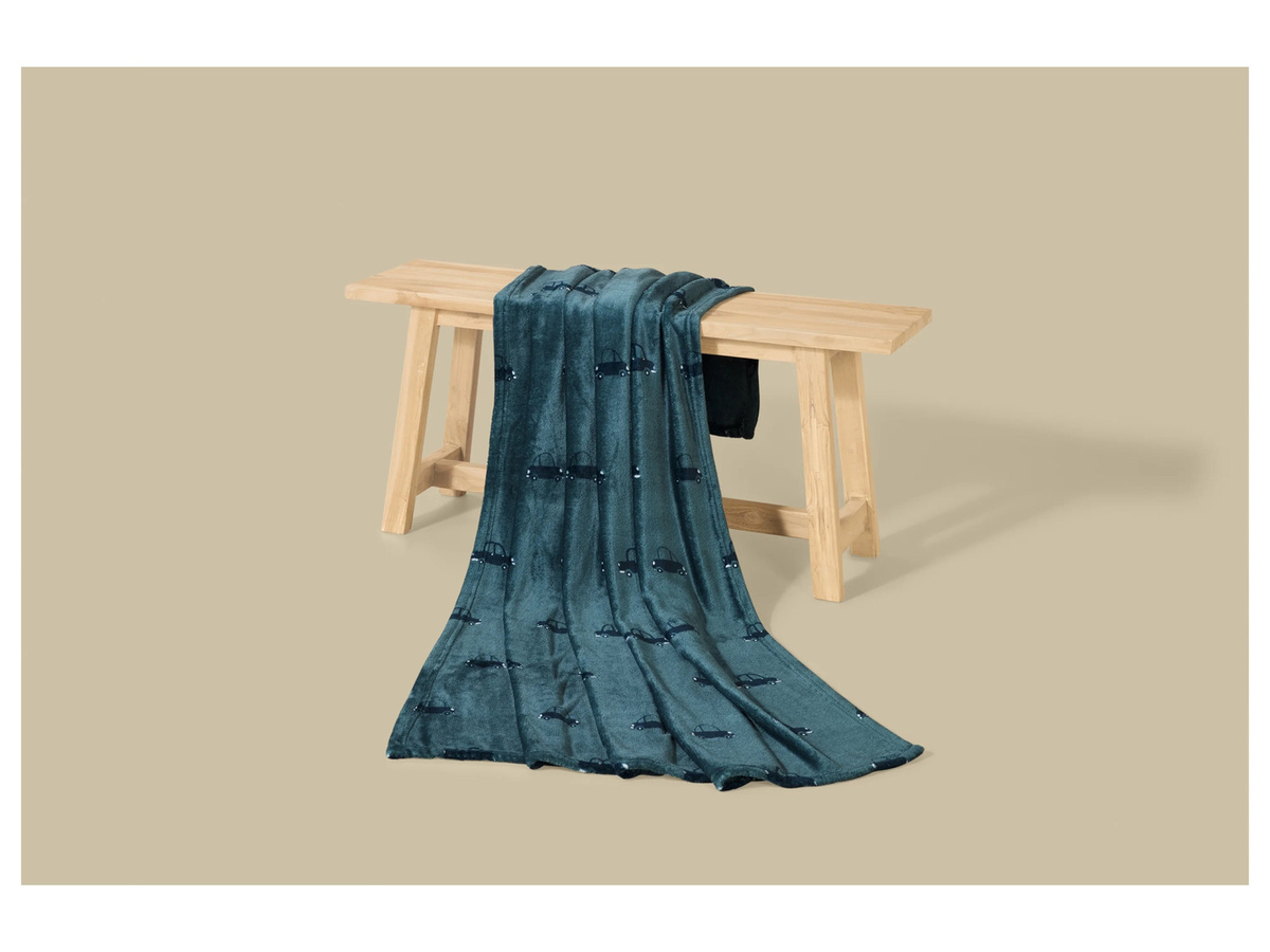 LIVARNO Kuscheldecke aus Polyester in Blau, B/H: 130 x 160 cm - Bild 2