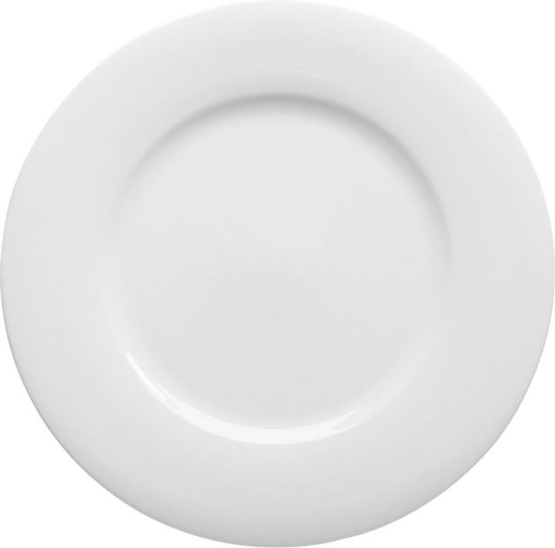 VEGA Teller Pallais flach aus Porzellan und Keramik, weiß, rund, Durchmesser: 32 cm, 4er Pack - Bild 1