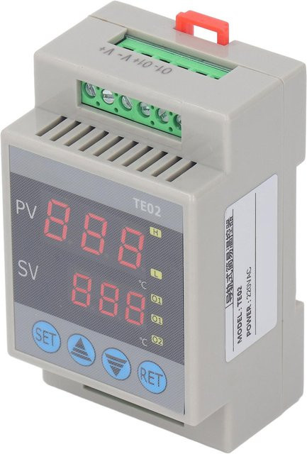 Digitaler DIN-Schienen-Mikro-Temperaturregler mit hoher Genauigkeit für 220VAC, Messbereich -50 bis 120 Grad Celsius, Digitalanzeige, Farbe: Weiß - Bild 1