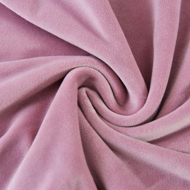 Elastische Samt-Sofahülle für L-förmige Eckcouches und Chaiselongues in Pink, weicher Stoff für dein Wohnzimmer, Breite: 90-140 cm - Bild 1