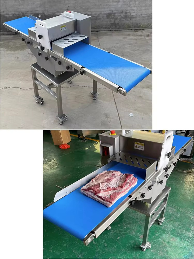 Linboss Kommerzielle Fleischwürfelmaschine aus Edelstahl zum Schneiden von gefrorenem Fleisch und Hühnchen in Mehrfarben - Bild 1