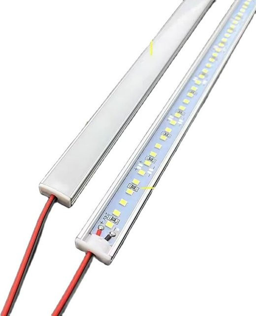 10er Set JOYPINJ LED-Schrankbeleuchtung als starres Balkenrohr mit SMD-Technik, transparent, für Schrank- und TV-Hintergrundbeleuchtung - Bild 1