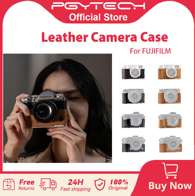 PGYTECH Leder-Kameratasche für FUJIFILM X-S20, X-T5, X-M5 und X100VI in Black und Brown - Bild 1