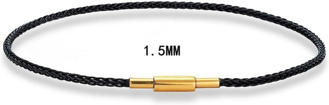 Armband Edelstahl, Weiß, Unisex, 23cm - Bild 1