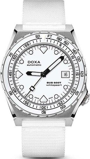 Doxa Armbanduhr SUB600T, Automatik, Edelstahl, Weiß, 40 mm, Unisex - Bild 1