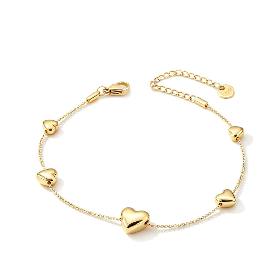 JeeMango Armband, Edelstahl, Gold, Damen, Liebesherz - Bild 2