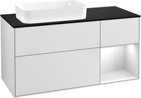 V&B Waschtischunterschrank Finion in Weiß lackiert, B/T: 120 x 60 cm - Bild 1