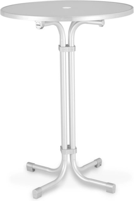 Barths Stehtisch Multiflex Rund Weiß, höhenverstellbar, Durchmesser: 80 cm, Höhe: 110 cm - Bild 1