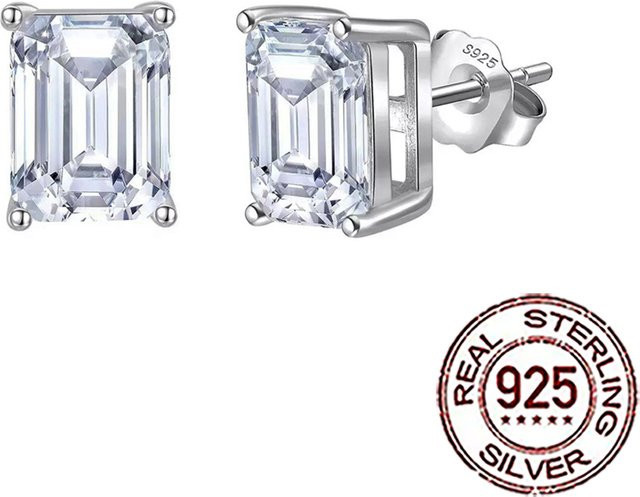 CWWZircons Ohrstecker 925 Silber, Zirkonia, Damen - Bild 1