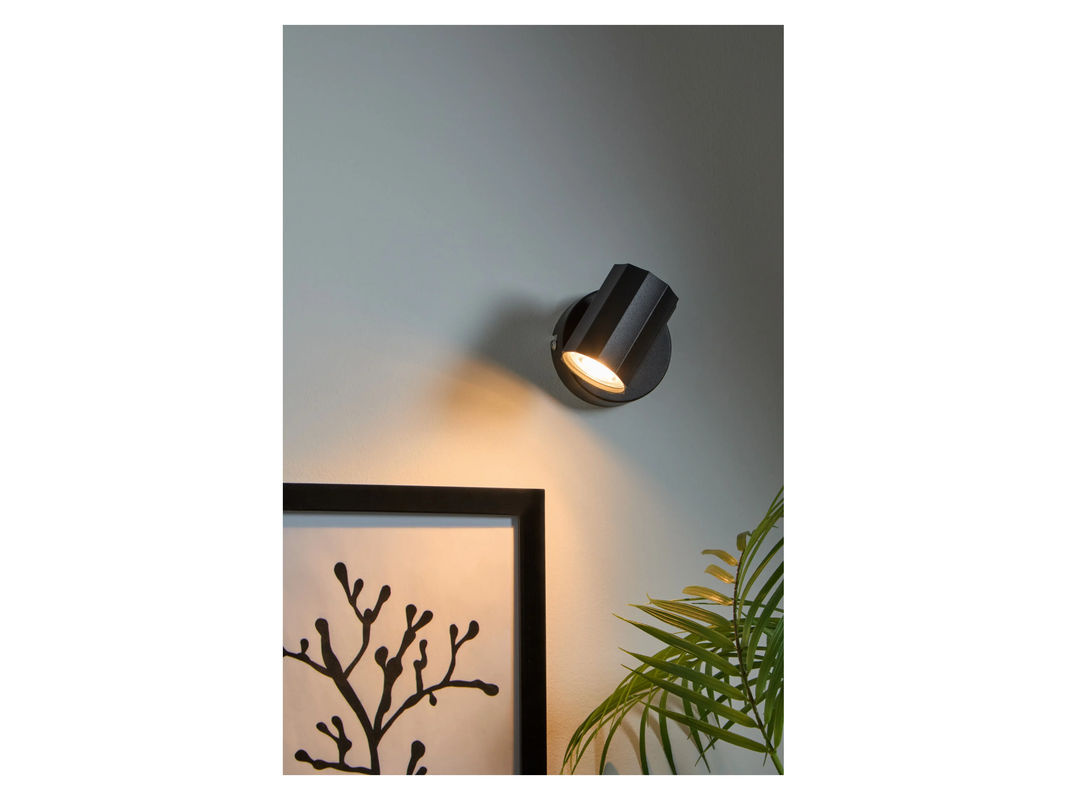 LIVARNO HOME Wand- und Deckenleuchte als neigbarer und schwenkbarer LED-Spot in Schwarz mit modernem Design und GU10-Fassung - Bild 3