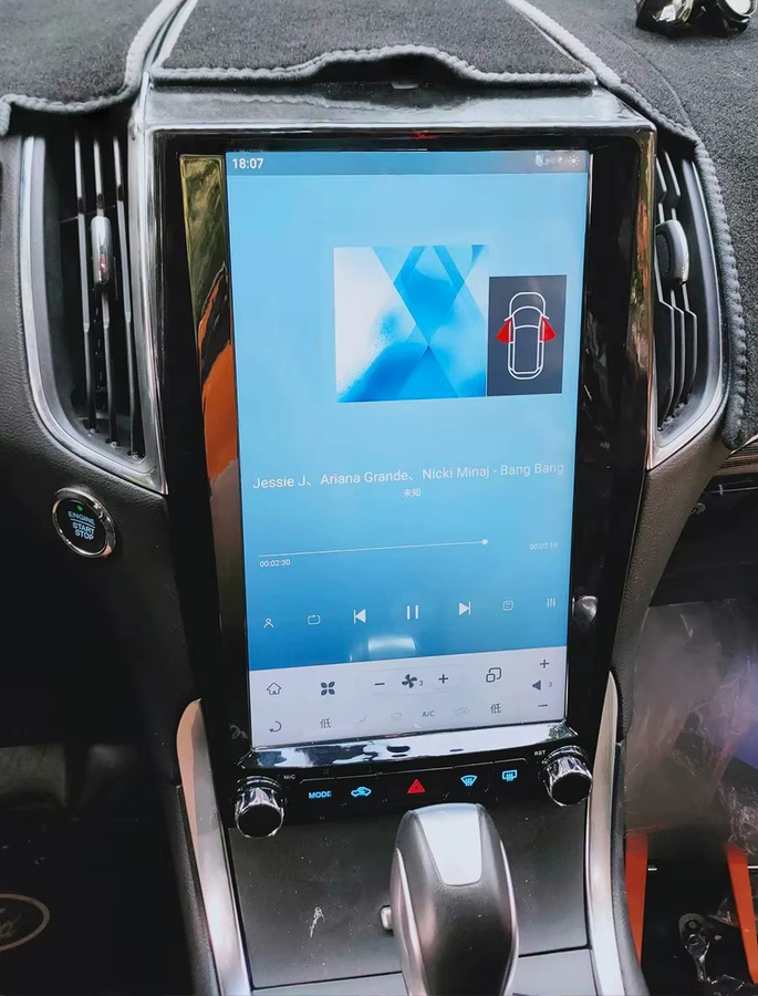 YANFU Android 13 Multimedia-Autoradio mit Qualcomm Prozessor und GPS für Ford Edge 2015 bis 2019 in Schwarz - Bild 3