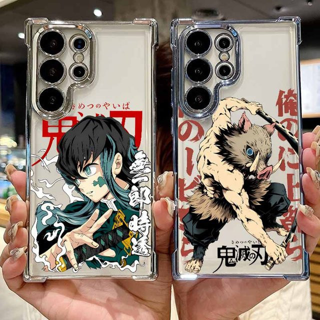 DemonS S-layerS Anime Handyhülle für Samsung Galaxy S26 S25 S24 S23 S22 S21 S20 (Ultra, Plus, FE, Lite) sturzsicher und plattiert, Mehrfarbig - Bild 1