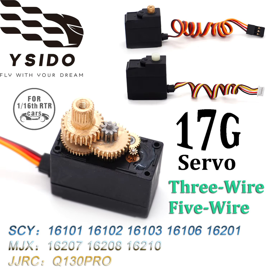 YSIDO Metall/Kunststoff-Getriebe-Servo, 1:16, Zubehör - Bild 2