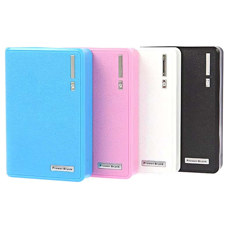 Huawei 4er 18650 Powerbank Batteriebox-Halter mit Dual-USB und Typ-C in Schwarz - Bild 1