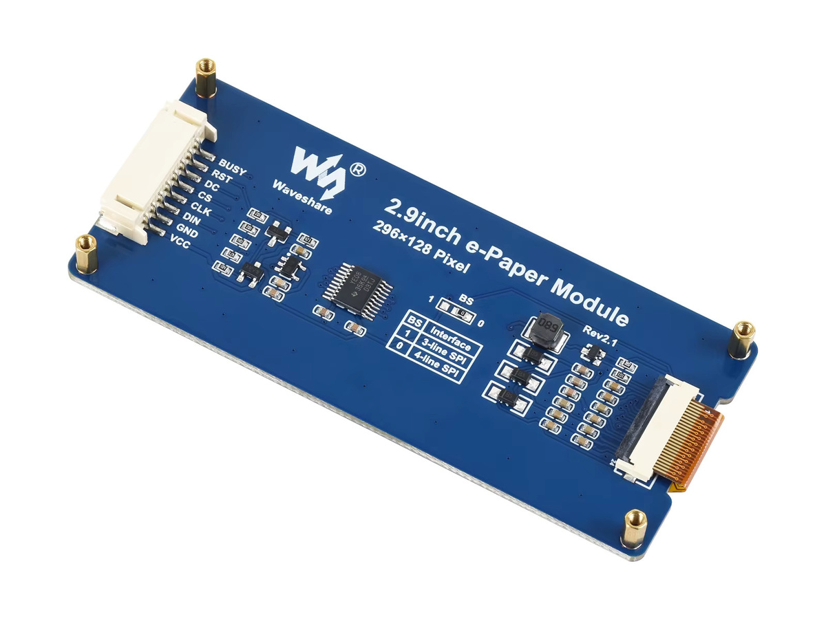 Waveshare 2,9-Zoll E-Paper Display G mit SPI-Schnittstelle für Raspberry Pi, ESP32 und Arduino in Rot, Gelb, Schwarz und Weiß - Bild 2