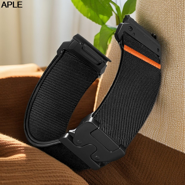 Garmin Uhrenarmband Nylon, Schwarz, Unisex - Bild 1
