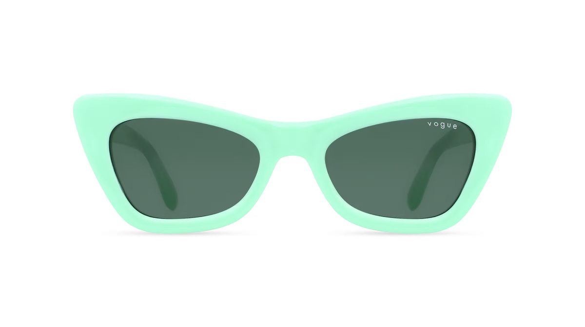 Vogue VO5415S Sonnenbrille Butterfly, Vollrand, Acetat, grün, Damen - Bild 1