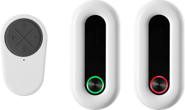KONNWEI 2er-Pack Türfenster-Alarm Einbruchmelder mit Dual-Modus, Smart App Steuerung und Low Battery Alert in Schwarz - Bild 1