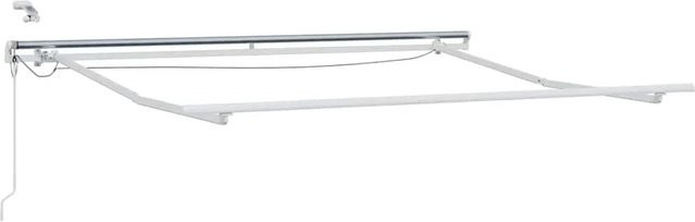 vidaXL Markisenrahmen aus Aluminium mit LED-Lichtleisten in Weiß B: 350 cm, T: 250 cm - Bild 1