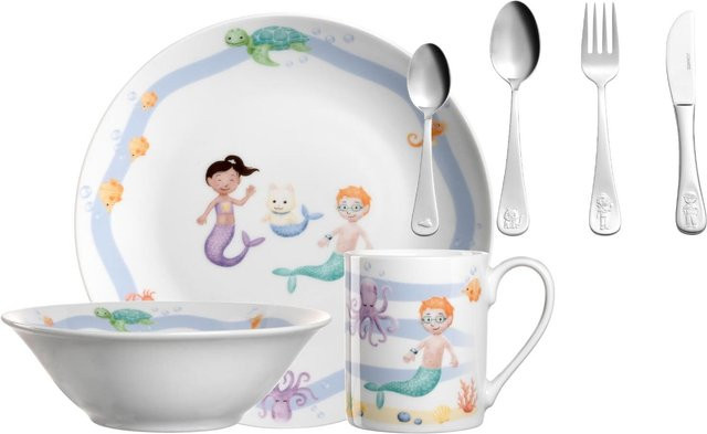 Leonardo Kindergeschirr Set BAMBINI AVVENTURA mit Besteck in Multicolour - Bild 1