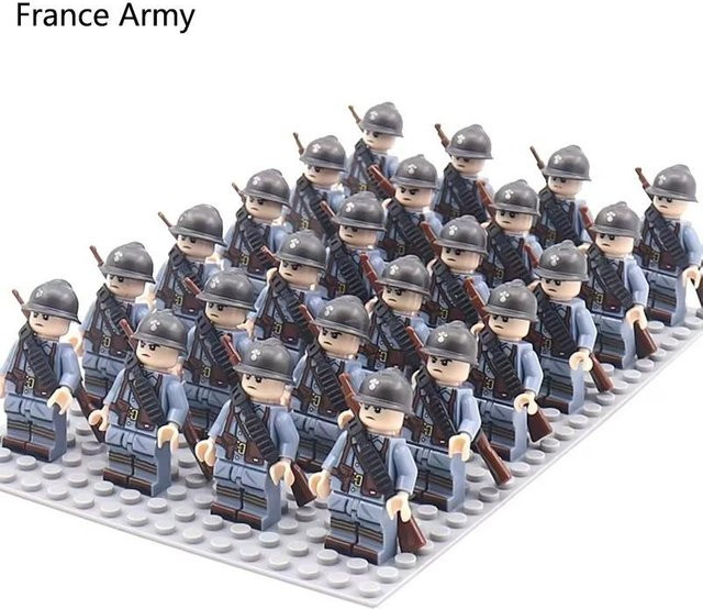 Favorite Zweiter Weltkrieg Militärserie Soldaten, Minifiguren, 24-teiliges Set, ab 14 Jahren - Bild 1