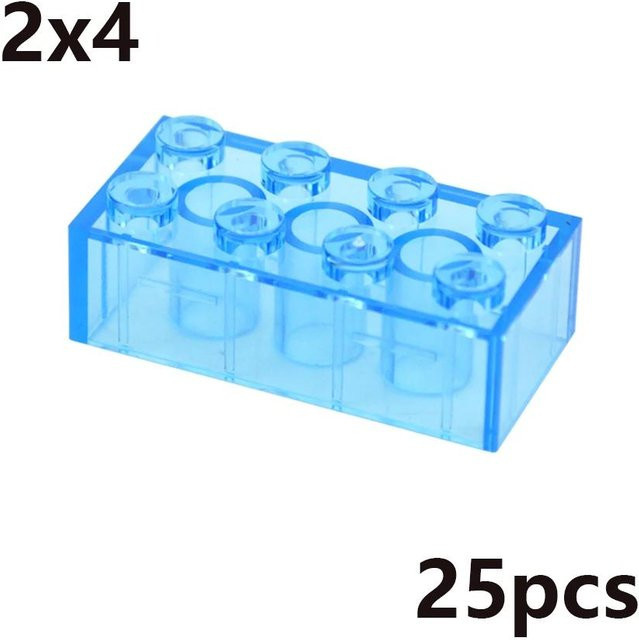 Bai Fen Bai dolls and toys MOC Transparent Dicke Bausteine, pädagogisches Kreatives Spielzeug, ab 3 Jahre - Bild 1