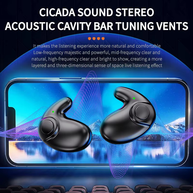 VIKEFON Bluetooth 5.3 Mini-Headset mit Geräuschunterdrückung und wasserdichter Technologie in Schwarz oder Weiß - Bild 2