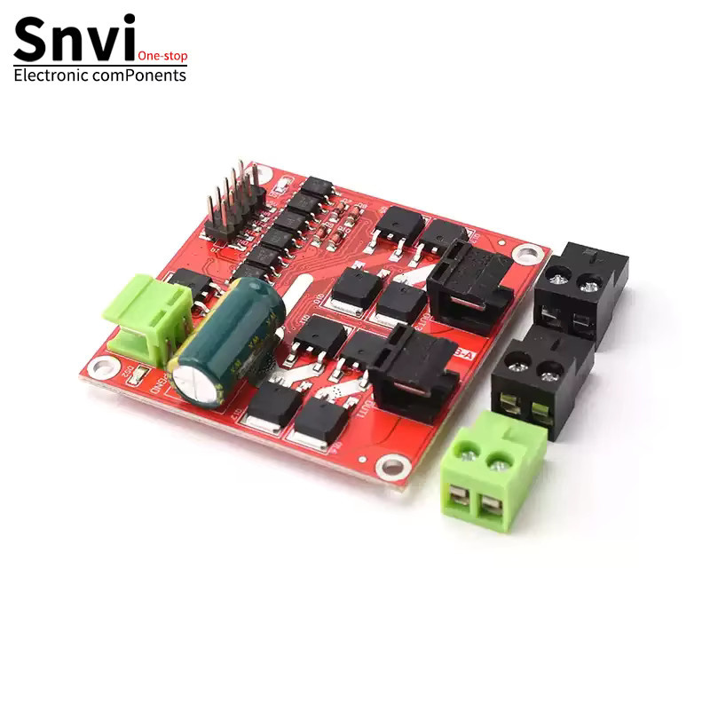 SNVI Motorantriebsmodul L298 H-Brücke Dual-DC-Motorantriebsplatine 12/24 V/7 A 160 W in Rot - Bild 2
