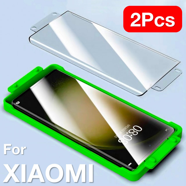 2er-Set Explosionsgeschützte Displayschutzfolie für Xiaomi 15 14 13 Ultra 12 Pro 11 12s Civi in Transparent mit Montage-Kit - Bild 1