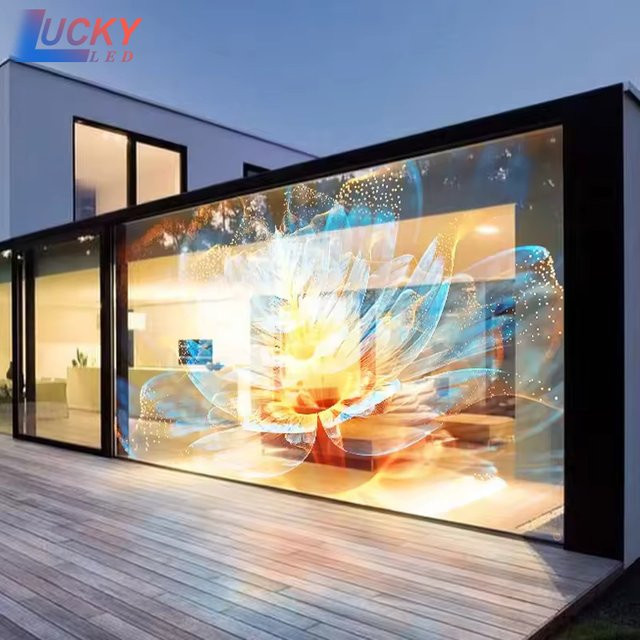 OEING Transparenter Flexibler LED-Film Kristall-Display als LED-Werbetafel für Glasflächen und Schaufenster - Bild 1