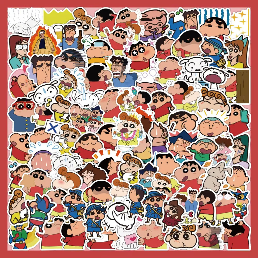 Bandai Crayon Shin-chan Kinder-Aufkleber, 50-teiliges Set - Bild 2