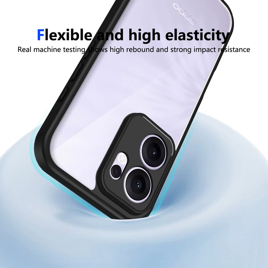 Stoßfeste matte Schutzhülle für Oppo Reno Serie in Transparent oder Schwarz - Bild 3