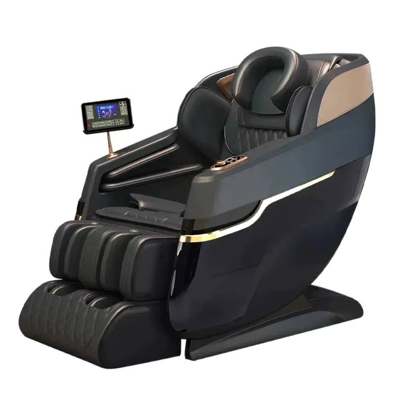 FULANG 4D SL-Track Massagesessel mit Zero Gravity Funktion, Ganzkörper-Airbag-Massage und Touchscreen, Schwarz - Bild 3
