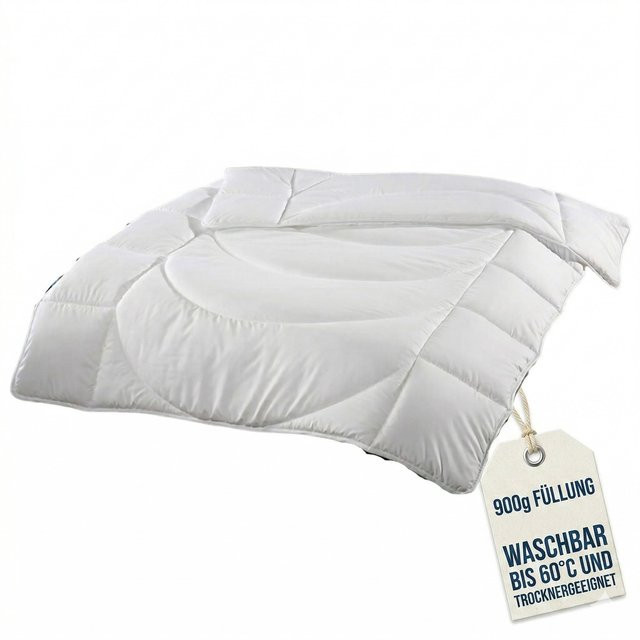 Wagner Textil Körperzonen Steppbett Bettdecke für Hausstauballergiker, Weiß, B: 135 cm, L: 200 cm - Bild 1