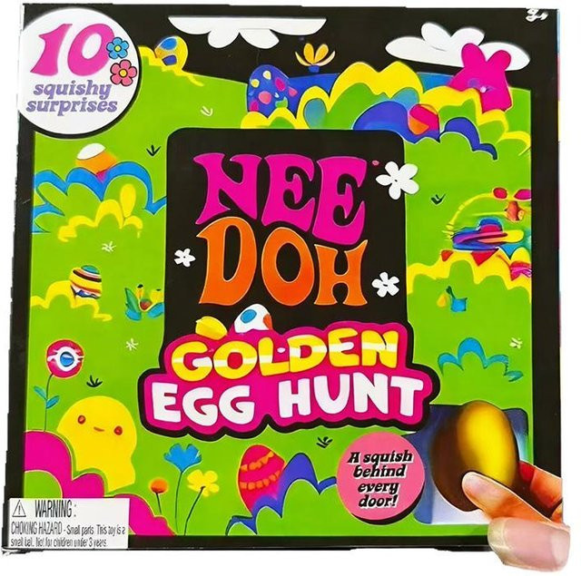 Needoh Goldenes Ei Schatzsuche, Fidget Anti-Stress Sensorisches Knet-Überraschungsspielzeug - Bild 1