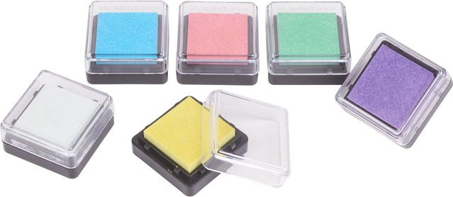 6-teiliges Stempelkissen-Set in Pastellfarben - Bild 1
