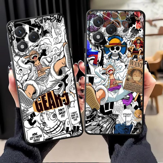 One Piece Luffy Handyhülle für Honor 200, 400 Lite, X7c, X8, X6, 8X70, X9a, Magic5 Lite, X5b, 90 in Schwarz und Multicolour - Bild 1