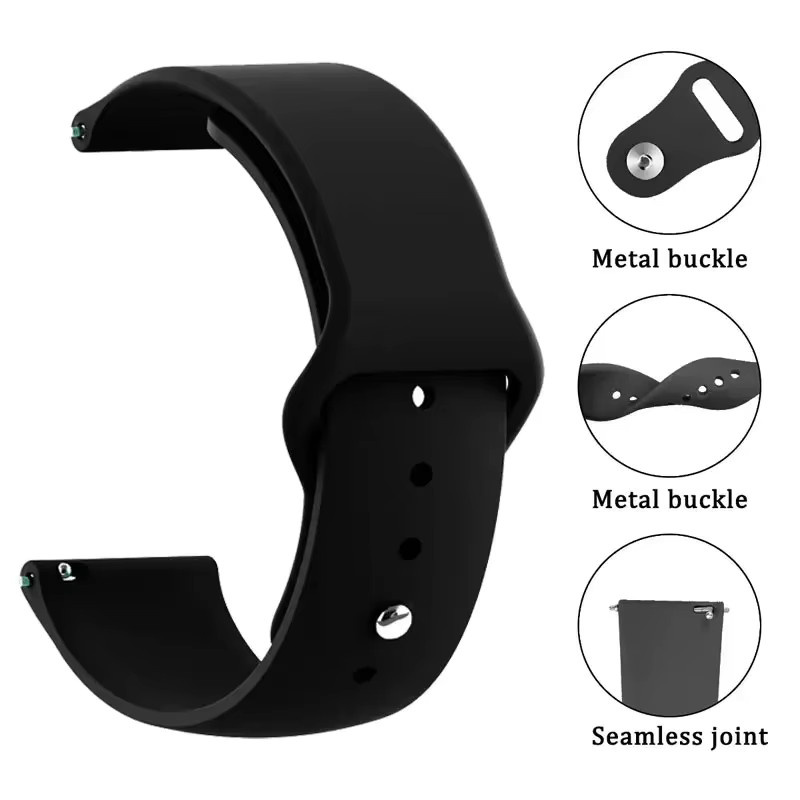 Huawei Uhrenarmband Silikon, Schwarz, Unisex - Bild 2
