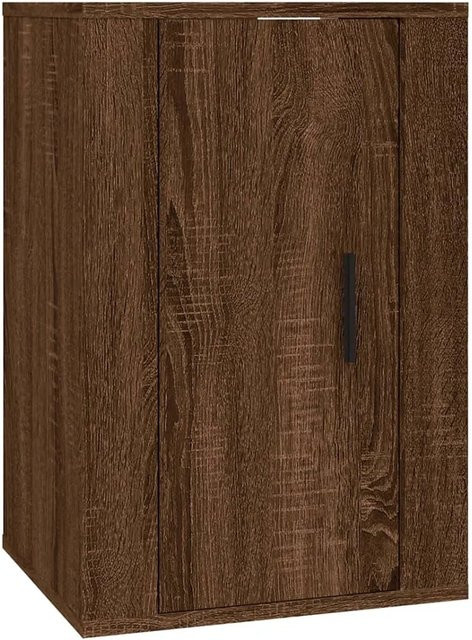 vidaXL TV-Wandschrank in Braun Eichen-Optik mit Medienfächern, B/T/H: 40 x 34,5 x 60 cm - Bild 1