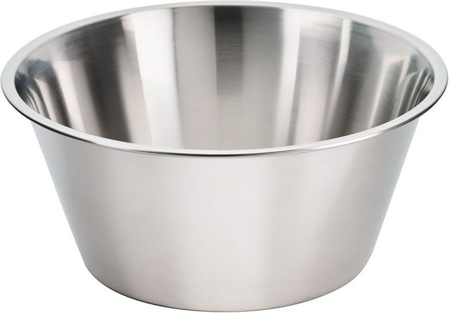 Stalgast Küchenschüssel aus Edelstahl in Silber mit Ausgießer, seidenmatt, Durchmesser: 37,5 cm, Höhe: 16 cm - Bild 1